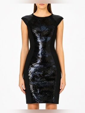 Ted Baker Namora Camouflage Sequin Dress Women’s Size 0 Mini Camo